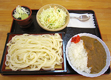 もりうどんミニカレー付き